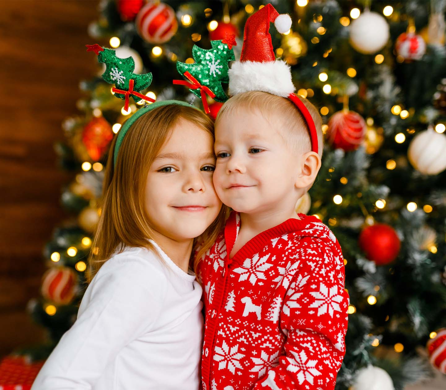 Children enjoying Christmas celebrations